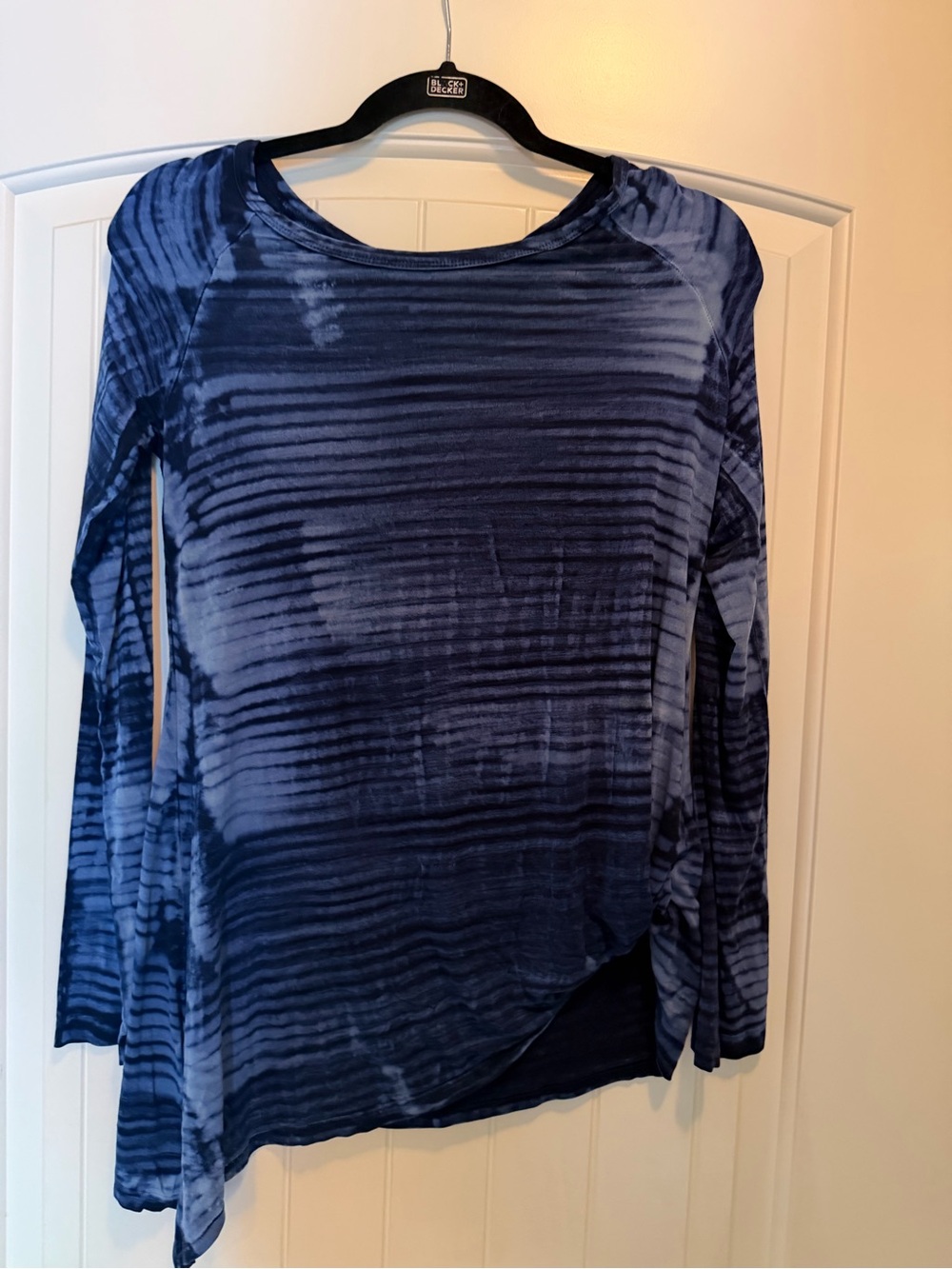 Fifteen Twenty Navy Blue Tie-Dye Long Sleeve Tee